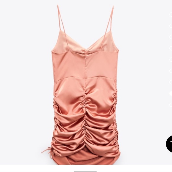 Zara pink stain draped mini dress - Picture 8 of 16